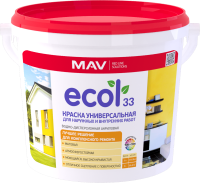 Краска ECOL 33 универсальная для наружных и внутренних работ