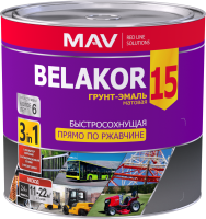 Грунт-эмаль Belakor 15 прямо по ржавчине 3 в 1 быстросохнущая