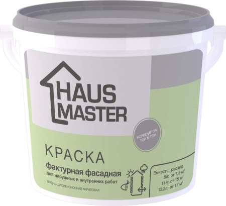 Краска HAUS MASTER фактурная фасадная
