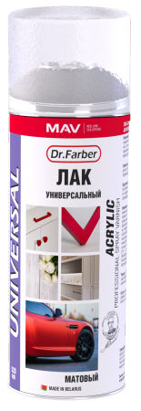 Лак-аэрозоль Dr. Farber акриловый универсальный матовый