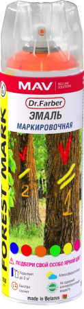 Эмаль-аэрозоль маркировочная Dr. Farber Forest Mark