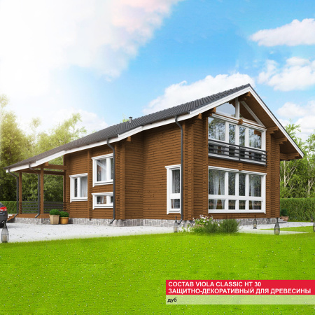 Состав VIOLA Classic HT 30 защитно-декоративный для древесины