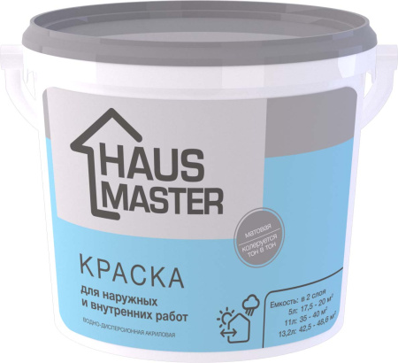 Краска HAUS MASTER для наружных и внутренних работ