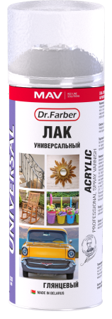 Лак-аэрозоль Dr. Farber акриловый универсальный