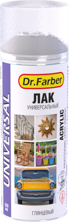 Лак-аэрозоль Dr. Farber акриловый универсальный