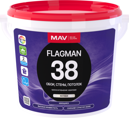 Краска FLAGMAN 38 обои, стены, потолок