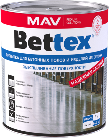 Пропитка BETTEX для бетонных полов и изделий из бетона