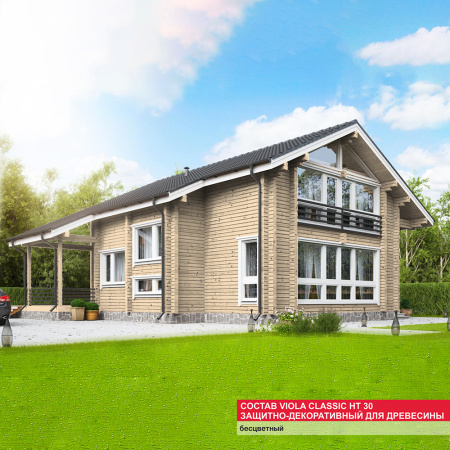 Состав VIOLA Classic HT 30 защитно-декоративный для древесины