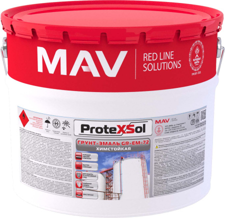 Грунт-эмаль PROTEXSOL GR-EM-72 химстойкая