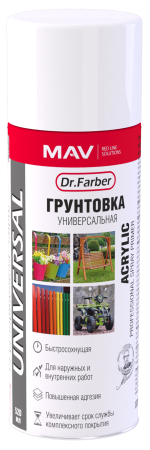 Грунтовка-аэрозоль Dr.Farber акриловая универсальная