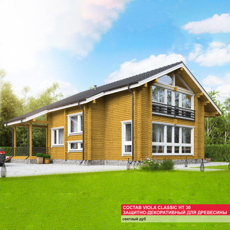 Состав VIOLA Classic HT 30 защитно-декоративный для древесины