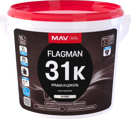 Краска FLAGMAN 31к крыша и цоколь