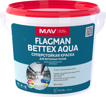 Краска FLAGMAN BETTEX AQUA суперстойкое покрытие