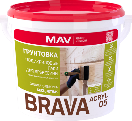 Грунтовка BRAVA ACRYL 05 под акриловые лаки