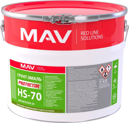 Грунт-эмаль PROTECTOR HS-70 для металла 2К