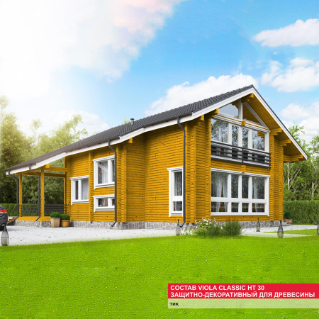 Состав VIOLA Classic HT 30 защитно-декоративный для древесины