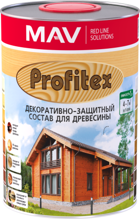 Состав PROFITEX декоративно-защитный для древесины