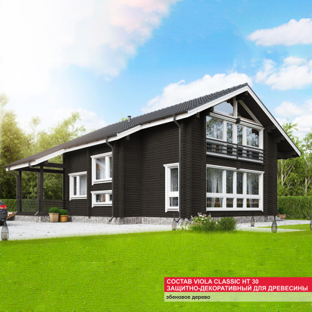 Состав VIOLA Classic HT 30 защитно-декоративный для древесины