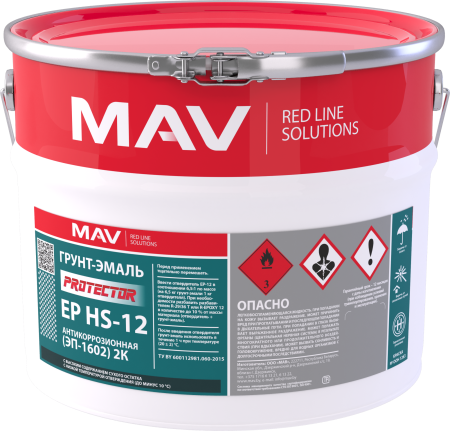 Грунт-эмаль PROTECTOR EP HS-12 антикоррозионная (ЭП-1602) 2К