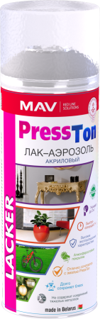 Лак-аэрозоль PressTon акриловый универсальный