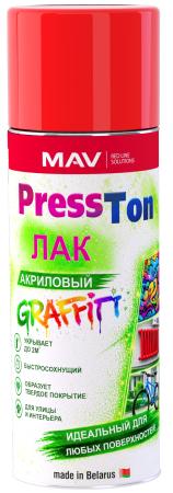 Лак-аэрозоль PressTon акриловый универсальный