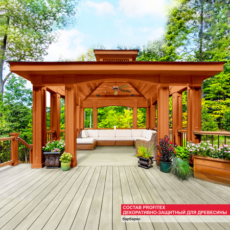 Состав PROFITEX декоративно-защитный для древесины