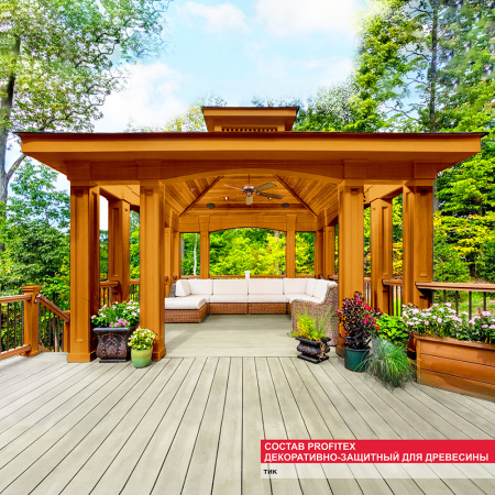 Состав PROFITEX декоративно-защитный для древесины