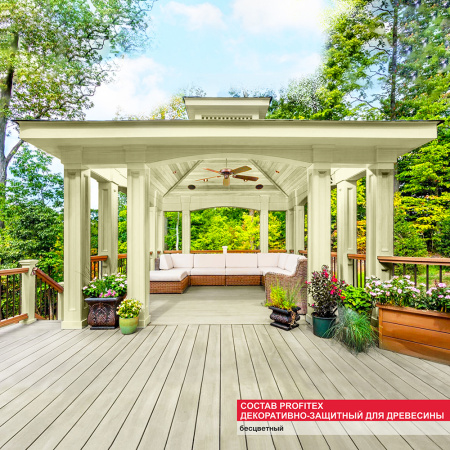 Состав PROFITEX декоративно-защитный для древесины